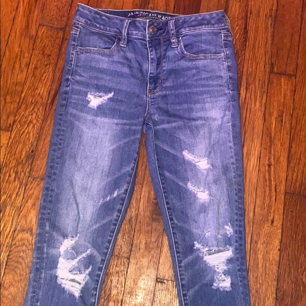 American Eagle super stretch jegging hi rise jeans - Picture 7 of 12